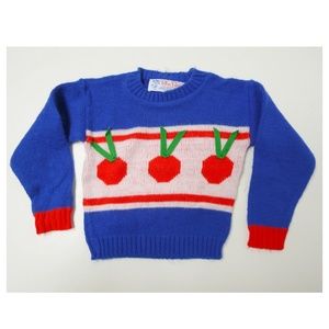 VTG 60s Blue Bird knitted acrylic sweater USA made